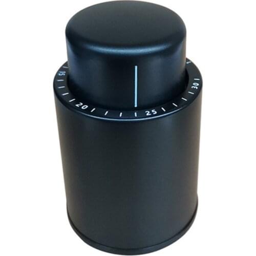 All in one push style Vacuum wine stopper Red wine preservation stopper With time scale ABS stainless steel material