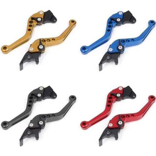 1 Pair Optional Color High Quality Aluminum Alloy Handlebar Levers Brand Motorcycle Long CNC Brake Clutch Lever Fashion