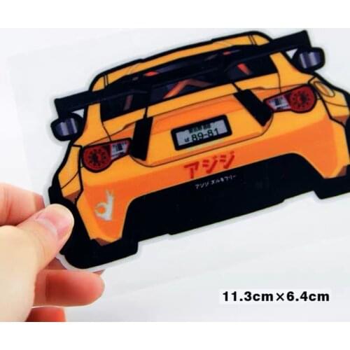1pcs Car Stickers Car shape Car model Stickers Reflective 3d Film Vehicle Decals Car Exterior Decor Auto Products Car Accessory