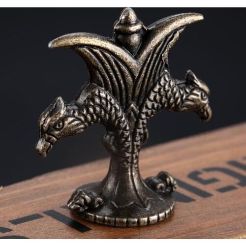 1Pc Vintage Eagle Head Handle Zinc Alloy Single Hole Pull Knob Furniture Door Knobs Drawer Cabinet Pulls Handle