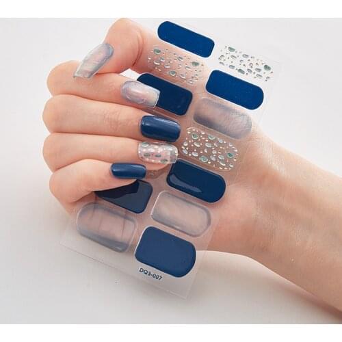 Four Sorts 0f Nail Stickers Colorful Nail Polish Self Adhesive Nail Designs Nail Strips Nails Sticker Designer Nail Accesoires