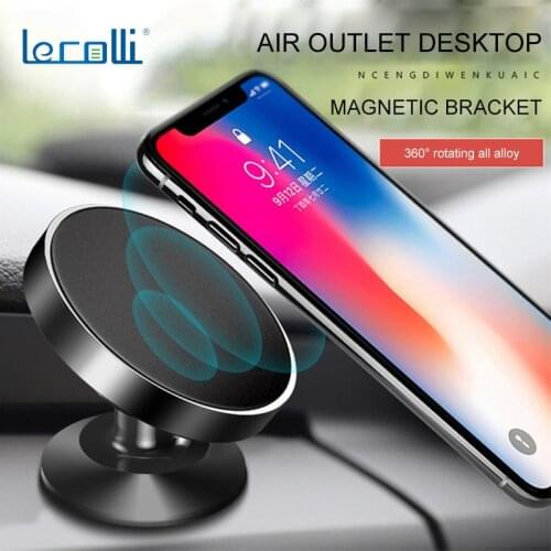 Car Bracket Mobile Phone Bracket Paste Type Outlet Metal Magnetic Car Phone Bracket Factory Magnetic Outlet Car Phone Bracket