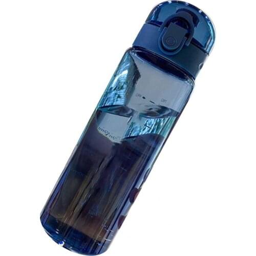 780ml Water Bottle Locking Buckle Design Anti-deform Plastic Transparent Water Tumbler for Home Sports Trend Water Bottle