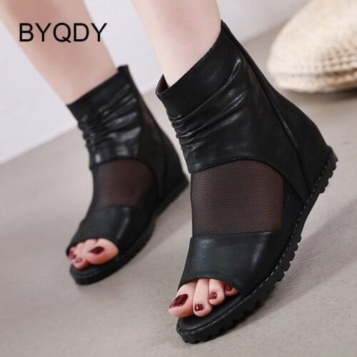 Женские ботильоны на танкетке BYQDY China At AliExpress