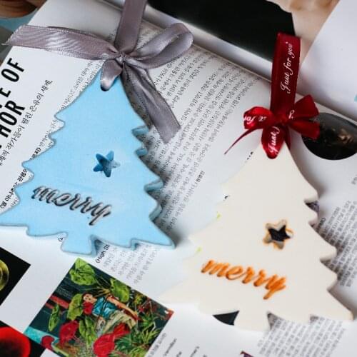DIY Aromatherapy Plaster Molds Car Pendant Moulds Handmade Christmas Tree Decoration Listing Mold