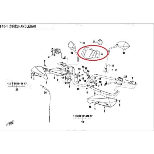 CDI suit for XINGYUE XY400 atv/XYST400ATV model name XY185MP