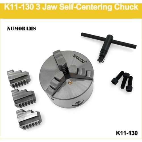 K11-130 3 jaw chuck/130MM manual lathe chuck/3-Jaw Self-centering Chuck