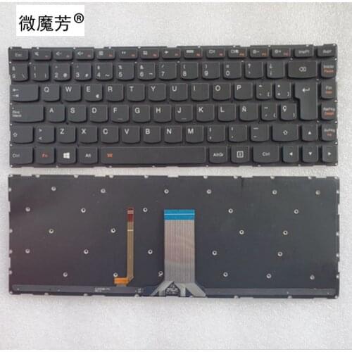 Laptop Keyboard for Lenovo IdeaPad 100s-14ibr s41-70 Flex 3 14 3-14 YOGA500-14 SP Spain