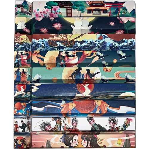 PBT Five-Sided Sublimation Personality Space Key-cap Keyboard 6.25u Space Keycap + ESC Keycaps Original Height Chinese Style