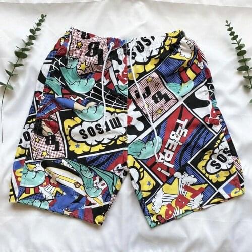 Summer Mens New Loose Sports Shorts Breathable Mens Sports Shorts Mens Casual Beach Pants Fashion All-match Boy Shorts