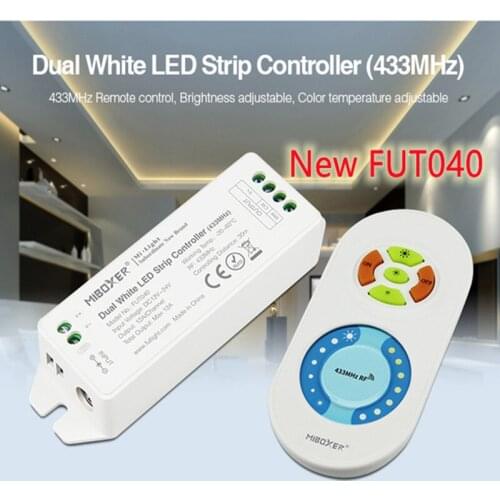 Miboxer New FUT040/FUT041/FUT042 LED Strip Controller 433MHz Single Color/Dual White/RGB DimmableBrightness Adjustable lamp tape