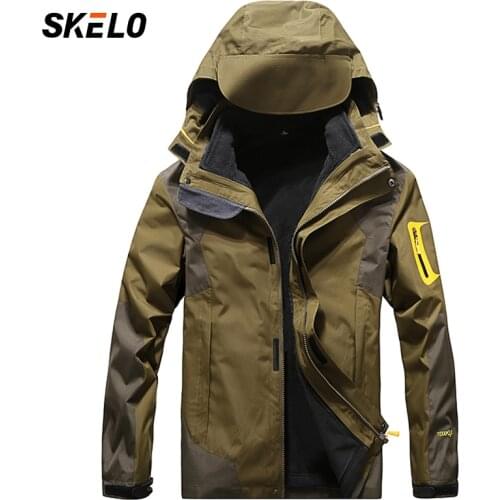 2021 Mens Waterproof Ski Jacket Warm Fleece Winter Snow Coat Mountain Ski-wear Hoodies Snowboarding Jacket Snow Clothes