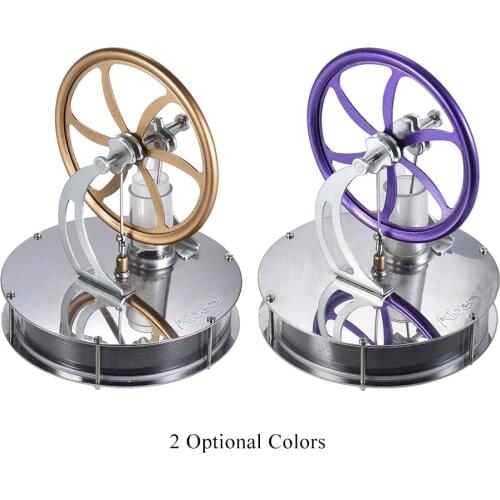 Aluminum Alloy Low Temperature Stirling Engine Creative DIY Engine Model Temperature Difference Engine Heat Steam Education Toys