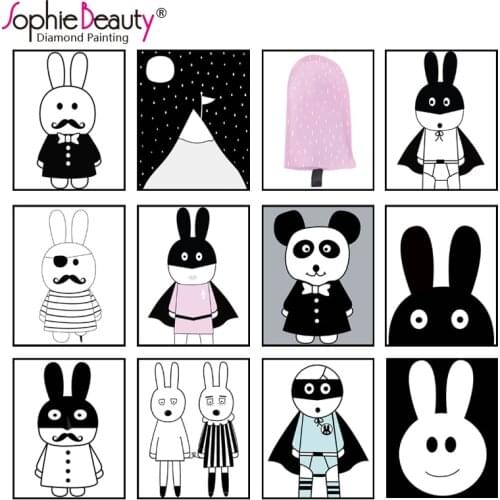 New Diy Diamond Painting Cross Stitch Handcraft Embroidery Cartoon Animals Cosplay Arts Crafts Sewing Needlework Mosaic kit