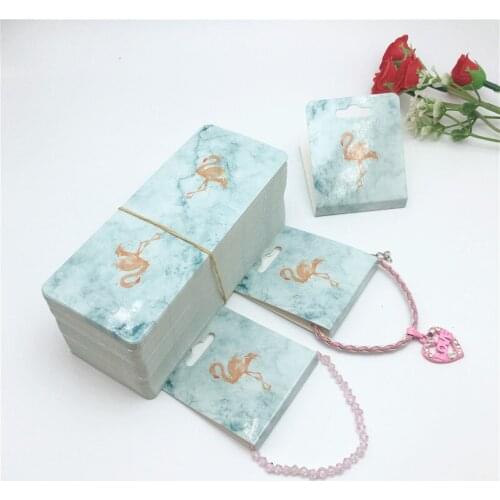 NEW Design 200pcs Necklace Card Kraft paper 12x5cm DIY Bracelet Display Card Hair Clip Card custom Logo Accept Logo