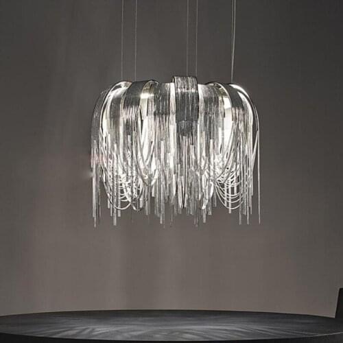 New design LED aluminum chandeliers luxury light D650mm Gold/silver can be customized