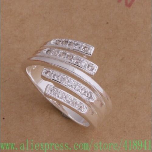 Silver Plated ring, Silver Plated fashion jewelry, classical/multiwire /dwnamnua axpajowa AR011