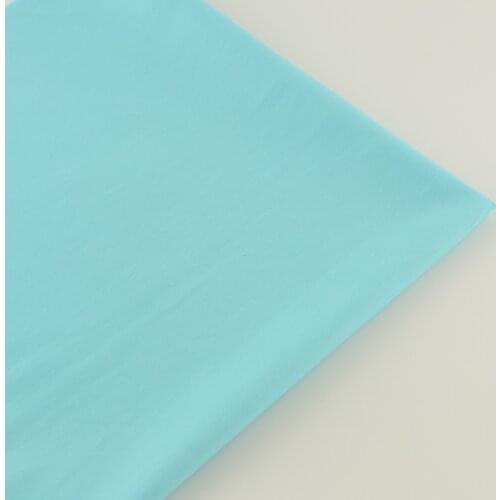 Home Textile 100% Cotton Fabric Solid Light Blue Designs Bedding Scrapbooking Sewing Cloth Twill Fabrics Tissue Telas Patchwork