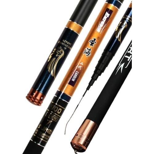 Long Power Hand Rods 8.0m-14m 60TCarbon Fiber Telescopic Fishing Rod Super Hard Hand Pole Feeder for Carp Fishing Olta Pesca