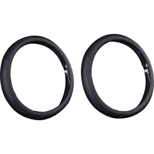 Car Interior Universal 38cm 15Inch Non-Slip Cars Microfiber Leather Steering Wheel Cover Protector