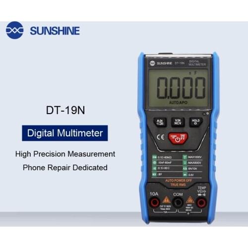 Phone Repair Dedicated Mini High Accuracy Digital Multimeter Electrician Household Resistance Temperature Tester With Light