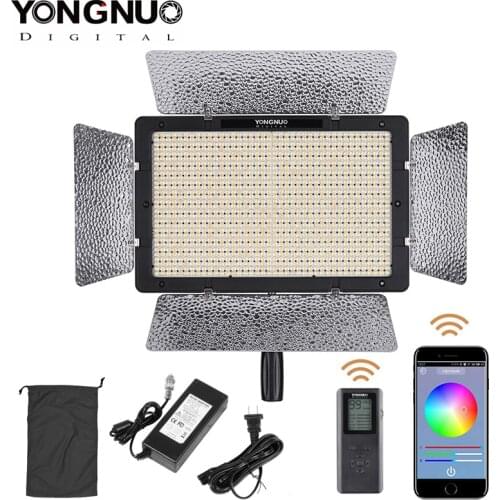 Yongnuo YN1200 + Power Adapter 5500K White 9300LM CRI95 1200 SMD Led Video Fill Light Studio Lighting with Remote Controller