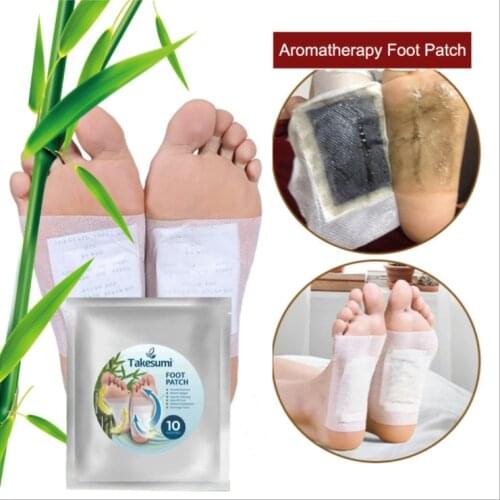 10 Pcs/Pack Detox Foot Patches Pads Weight Loss Slimming Cleansing Herbal Body Health Adhesive Pads Remove Toxin Foot Care TSLM1