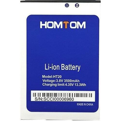 5pcs/lot Battery For Homtom HT20 Battery For Homtom HT20 Pro Batterie Bateria