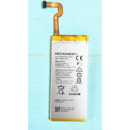 AZK 3.8V 2200mAh battery For Huawei P8 lite battery 100% HB3742A0EZC+ 2200mAh Replacement For Huawei P8 lite Smart Phone