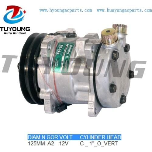 Auto ac compressor R134A SD5H09 125MM A2 12V