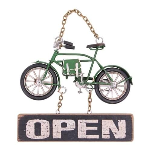 Decorative Metal Open Lettering Bicycle Decorated - Cafe, Restaurant, Hotel Door Wall Lettering Gift, Trinket Quality Material