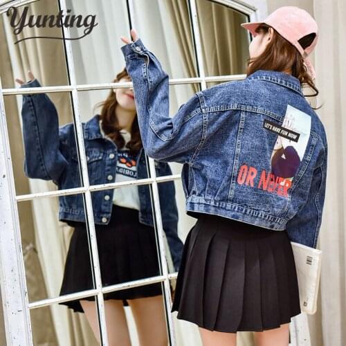 Cheap wholesale 2021new winter Hot selling womens fashion casual Denim Jacket Coat Women