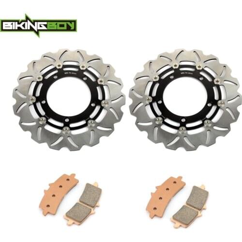 BIKINGBOY For Suzuki GSX1300R Hayabusa 2013 2014 2015 2016 2017 GSXR 1300 Front Brake Discs Disks Rotors Pads Motorcycle 310mm