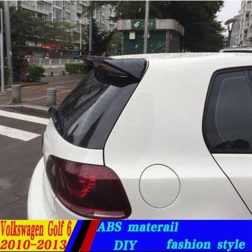 Use for volkswagen golf 6 spoiler 2010-2013 model golf 6 light High Quality ABS Material Car Rear Wing Primer Color spoiler