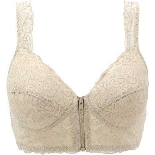 X112 Cross-Border Hot Non-Steel Ring Front Buckle Zipper Wireless Cup Seamless Vest Bra Front Open Cover Comfortable Underwear