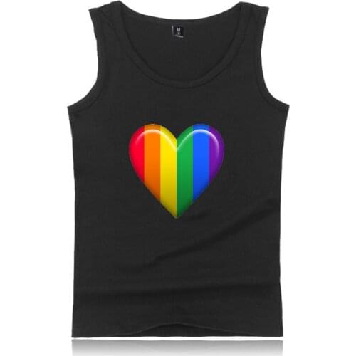 Love Fashion Gay LGBT Tank Top Men Summer Cool Sleeveless Vest Hot Sale Streetwear Clothes Hip Hop Fashion Women Tshirt Tops