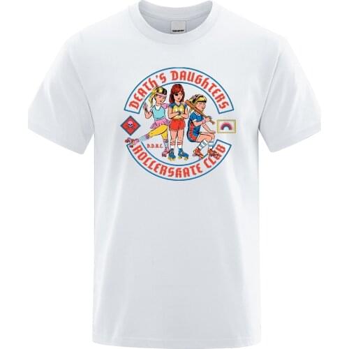 Dearths daughters Creativity Print T Shirt Men Casual Loose T-Shirts Oversize Summer Tops Brand Cartoon O-Neck Mens Clothing