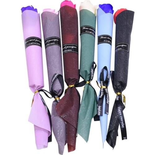 5pcs Soap Rose Valentine Creative Gift Artificial Flower Bouquet Wedding Birthday Festival Party Decor Gifts Marriage Supplies