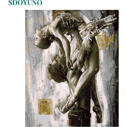 SDOYUNO 60x75cm Painting By Numbers For Adults Dancer DIY Picture By Numbers On Canvas Frameless Home Decor Unique Gift