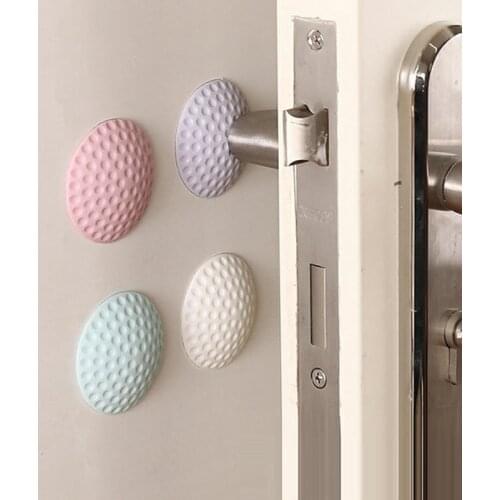 1Pcs Wall Collision Pad Safety Anti-collision Rubber Shock Bumper Muffler round Wall Protector Silicone Door Stopper Sticker