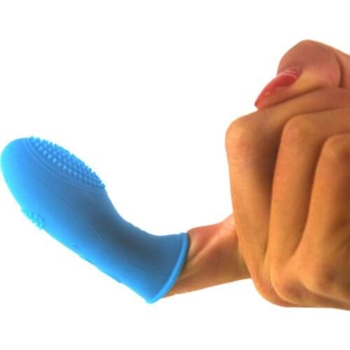 5pcs Female Finger Cover with Barbed Thorn Wolf Tooth Clitoris Stimulator Silicone Women Masturbation Sex Toy Adults Products