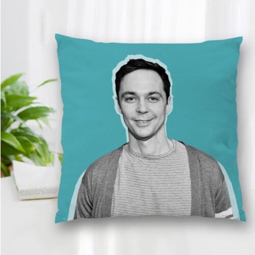 New Jim Parsons Actor Pillow Slips With Zipper Bedroom Home Office Decorative Pillow Sofa Pillowcase Cushions Pillow Cover