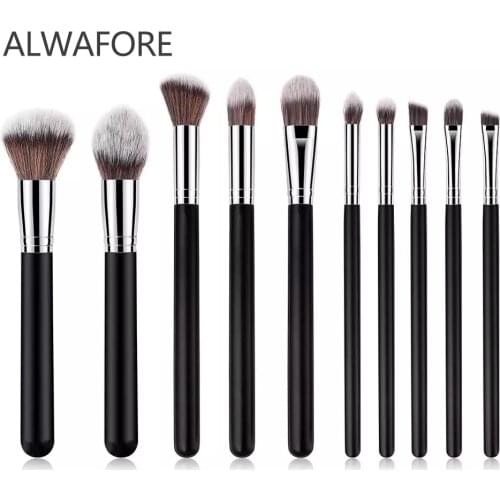 Foundation Cosmetic Eyebrow Eyeshadow Brush Makeup Brush Sets Tools 10PCS