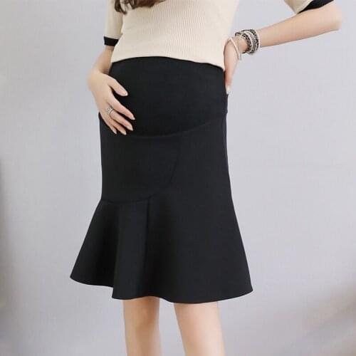Maternity dress skirt spring and summer 2019 new fashion tide mother wear pregnant stomach lift skirt pregnancy pleated skirt