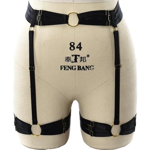 Leg Stockings Garter Belt Black Body Cage Pastel Goth Women Body Harness Sexy Lingerie Bondage Cinta Liga Wedding Garter