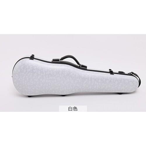 Full size 4/4 violin Case carbon fiber composite white Strong 200kg pressure