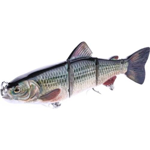 Dropship Big Size Glide Bait Swimbait Lifelike Multi Jointed Fishing Lure 2# Hook 16cm 42g Pike Muskie Walleye Sea Fishing Bait