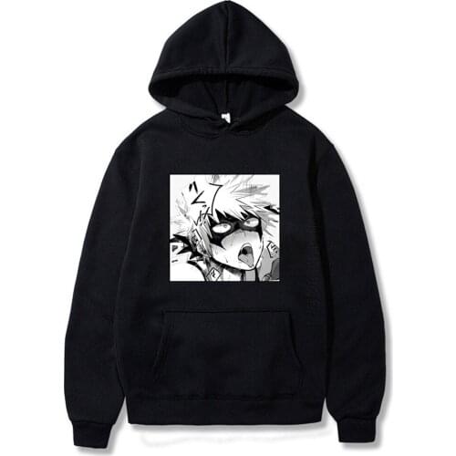 Bakugou Katsuki Print Women Anime Hoodies Streetwear My Hero Academia Men Oversized Daily Casual Warm Hoodies