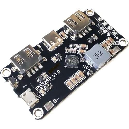 Power bank two-way fast charging module mobile power motherboard 3.7V to 5V9V12V boost