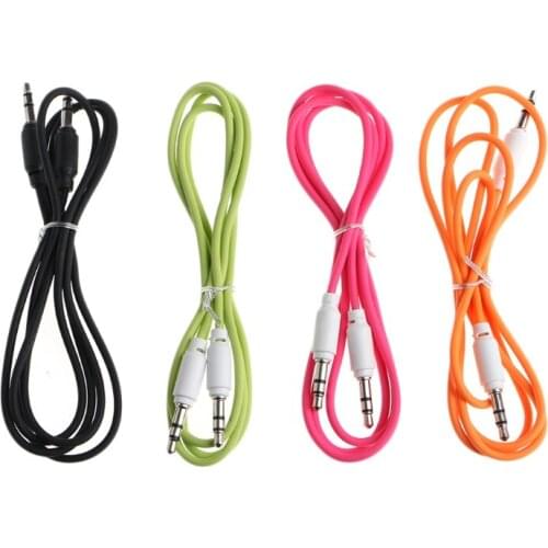 1m 3.5mm Jack Male To Male Auxiliary Aux Cable For Car Stereo MP3 Phone W91F